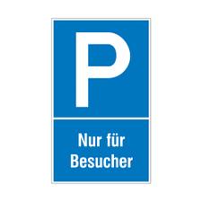 Parkplatz- und Halteverbotsschilder aus Kunststoff