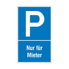 Parkplatz- und Halteverbotsschilder aus Kunststoff