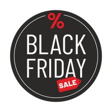 Autocollant vitrine "Black Friday"