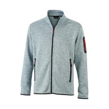 Herren Strickfleece Jacke