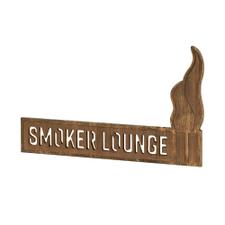 Cartello in legno Madeira "Smoker Loungei"