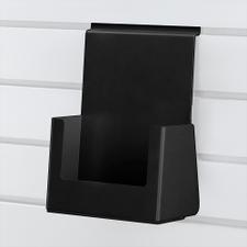 FlexiSlot® Panneau à lamelles en acier Porte-brochures Black