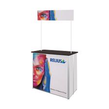 Comptoir de stand rectangulaire "IQ", verrouillable