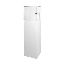 Vitrine-cloche "EasyCubes" blanc, hauteur : 400 mm