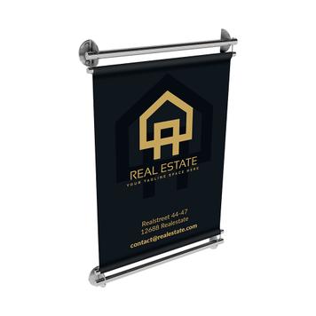 Edelstahl Bannerhalter INOX „Wall”