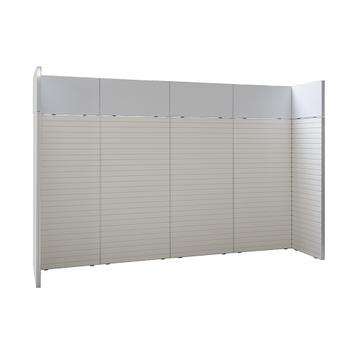 FlexiSlot®-Messestand „Style“ 3.900 x 800 mm Kopfstand