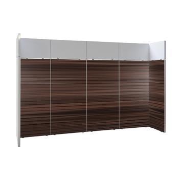 FlexiSlot®-Messestand „Style“ 3.900 x 800 mm Kopfstand