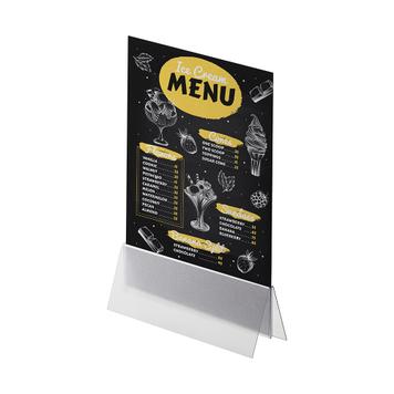 Porte-menu PVC