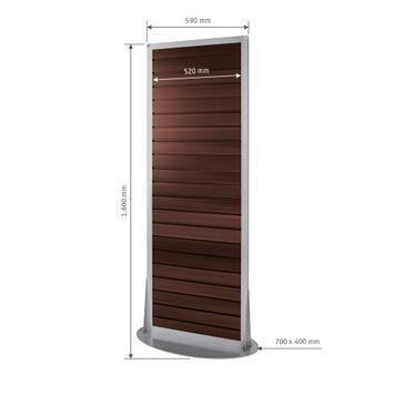 FlexiSlot® Lamellenwand Tower „Construct-Ellipse“