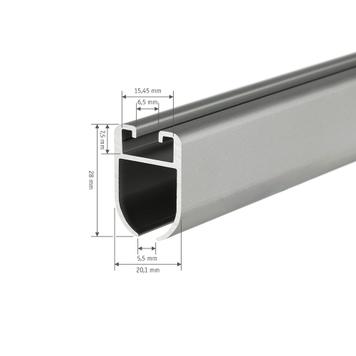 Système de rails pour bourrelets "BIG", aluminium