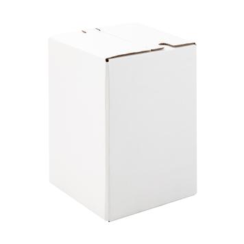 Tabouret en carton avec housse imprimée