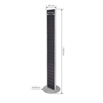 FlexiSlot® Lamellenwand Tower „Slim“