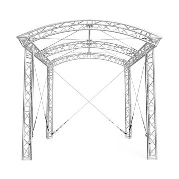 Scène avec toit en arc de cercle