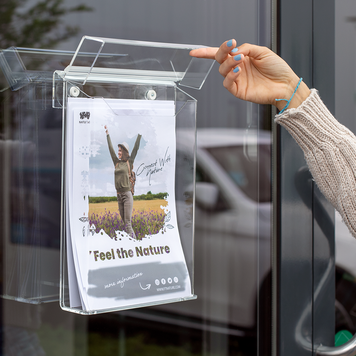 Porte-brochures "Nil" pour l'extérieur