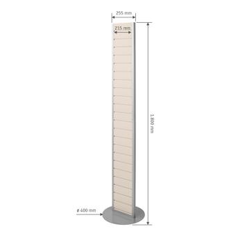 FlexiSlot® Lamellenwand Tower „Slim“ teilbar