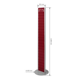 FlexiSlot® Lamellenwand Tower „Slim“ teilbar