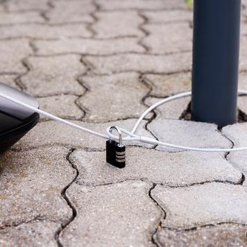 Kabel-Sicherungs-System „Lockable II“ mit Zahlenschloss